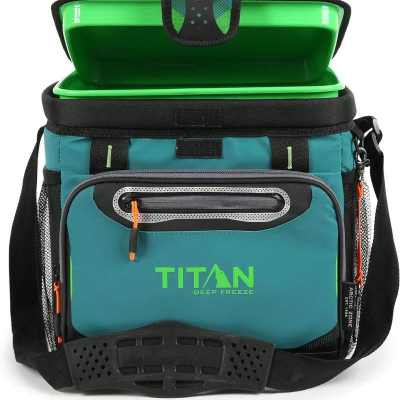 Arctic Zone Titan Deep Freeze Cooler - 16 Can Zipperless Hardbody Cooler - Deep Freeze Insulation, Hardbody Liner, and Smartshelf