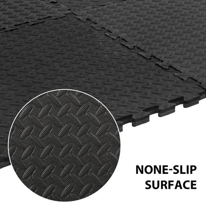 ER KANG Floor Mats, 1'' Thick Puzzle Exercise Mat, EVA Foam Interlocking Tiles for Protective, Cushioned Workout Flooring Matsfor Home Gym