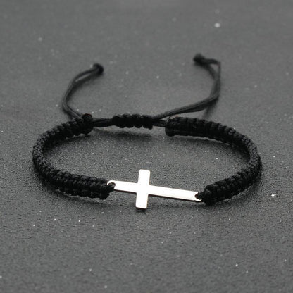 Cross Bracelets Faith Hope Love Cross Bracelet Bulk String Bracelet Religious Gifts Adjustable Friendship Bracelet Jesus Bracelets