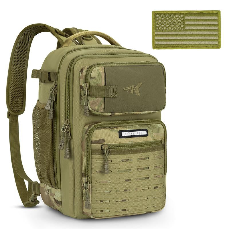 Kastking Blowbak Tactical Fishing Sling Tackle Storage Bag - Lightweight Sling Fishing Backpack - Sling Tool Bag for Fishing Hiking Hunting Camping