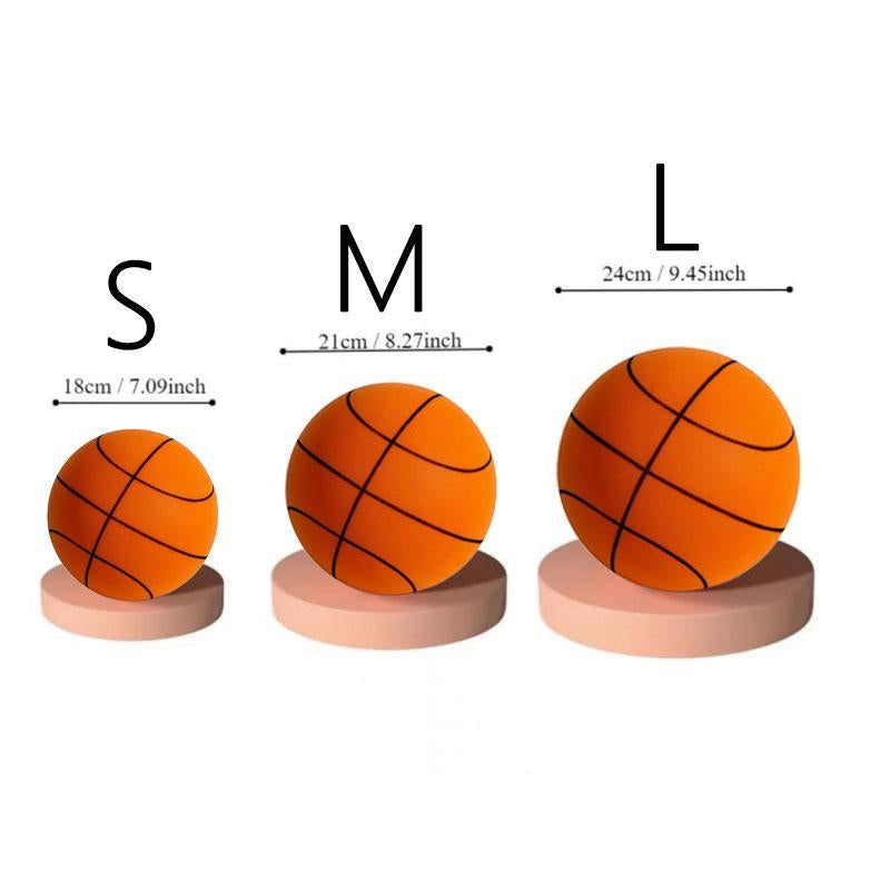 Professional Training Basketball, 1 Count Ball Sports Equipment Silent Basketball, Basketball Accessories, PU Exercising Basketball for Indoor Outdoor Use, Hoops, Ballislife, Playoffs