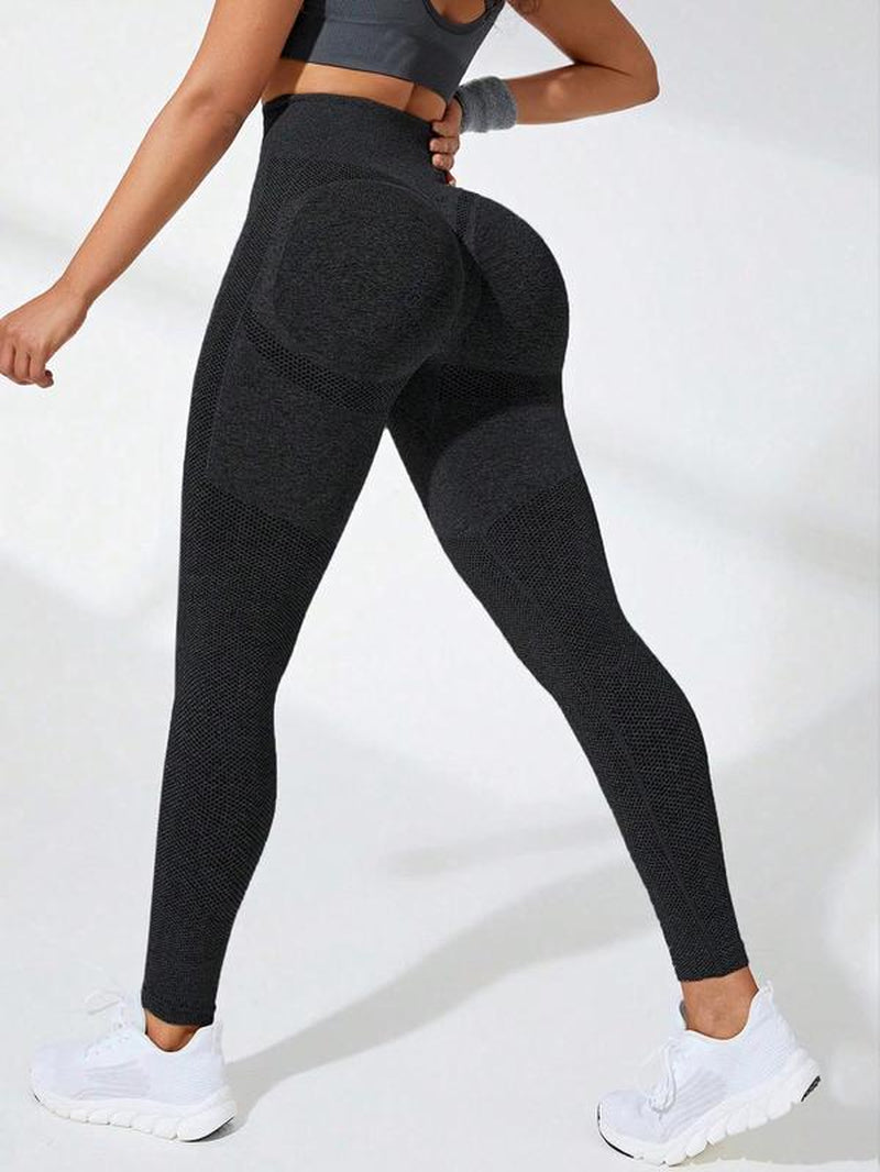 Women'S High Waist Sports Leggings, High Stretch Seamless Yoga Legging, Gym Clothes, Ladies Sportswear Clothing for Summer Indoor Outdoor Wear, Tummy Control