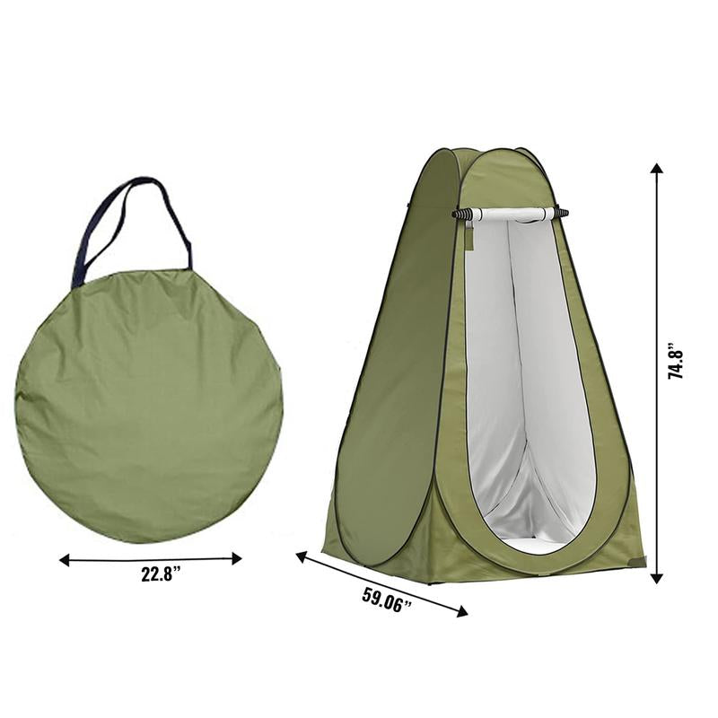 Waterproof Portable Privacy Pop up Tent with Convenient Carrying Bag for Outdoor Camping Fishing Beach Shower Toilet Changing Room