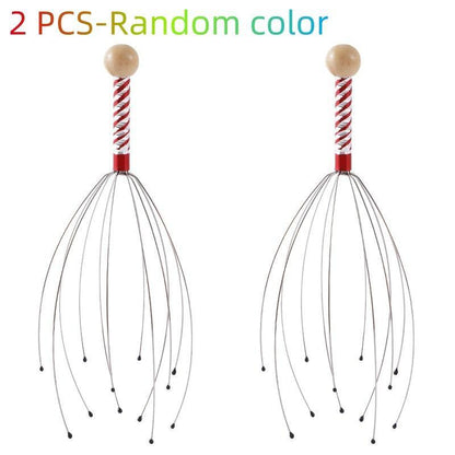 Head Massager for Decompression, Head Scratcher Massage Tool, Octopus Design Comfort Head Massage Comb for Deep Relaxation & Scalp Soothing, Body Care Equipment