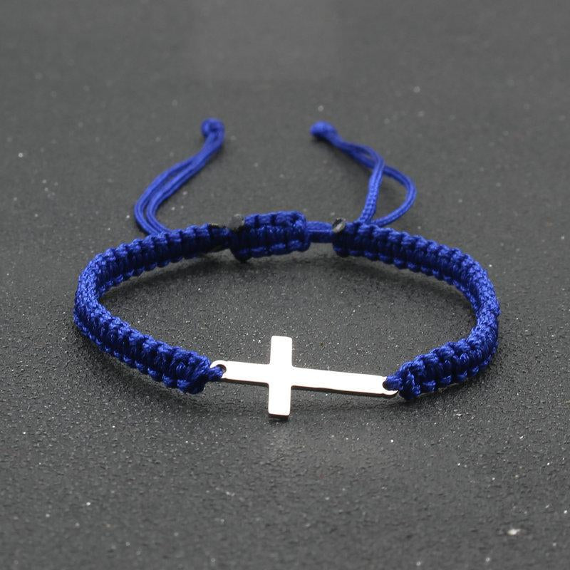 Cross Bracelets Faith Hope Love Cross Bracelet Bulk String Bracelet Religious Gifts Adjustable Friendship Bracelet Jesus Bracelets