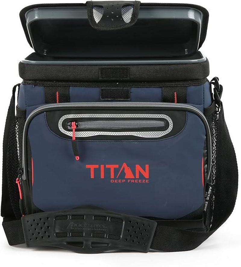 Arctic Zone Titan Deep Freeze Cooler - 16 Can Zipperless Hardbody Cooler - Deep Freeze Insulation, Hardbody Liner, and Smartshelf