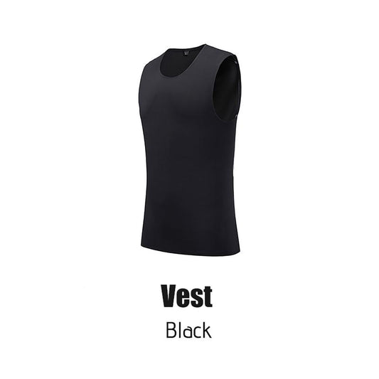 PSYCHE Men'S Basketball Vest 1/2/3 Pack Solid Color round Neck Fitting Sports Quick Dry Fit Breathable Skin Sportswear for Gym Workout Running Basketball Tops