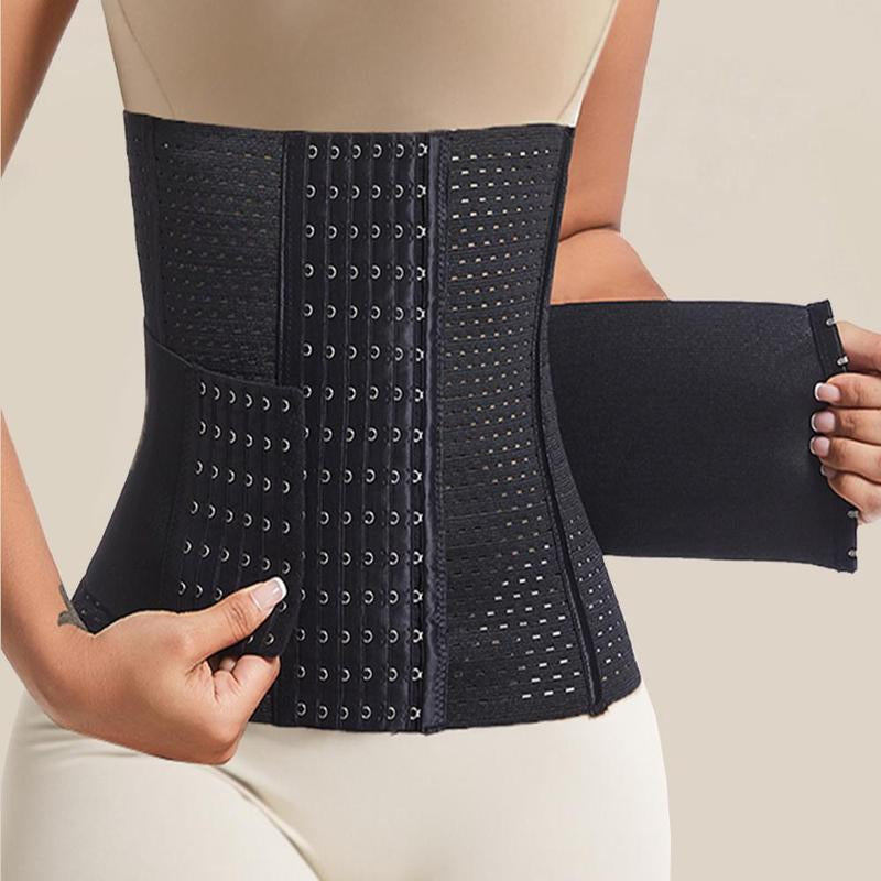 Double Belt Adjustable Waist Trainer, Elastic Waist Cincher, Waist Trainer for Women, Tummy Control Shaper, Waist Cincher for Postpartum Recovery, Yoga, Valentine'S Day Gift