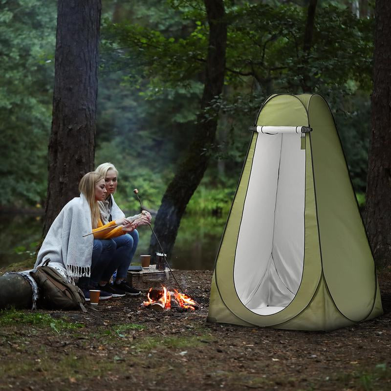 Waterproof Portable Privacy Pop up Tent with Convenient Carrying Bag for Outdoor Camping Fishing Beach Shower Toilet Changing Room