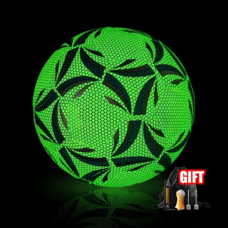 Luminous Football with Storage Bag & Air Pump & Inflation Needle, Size 5 Glow in the Dark Soccer Ball for Night Games and Training, Guardian Cap Football for Kids Teenagers Outdoor Sports, Valentine'S Day Gift