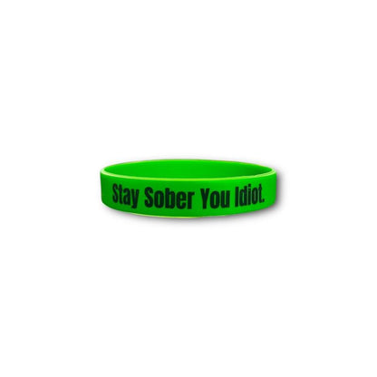 Stay Sober You Idiot. Wristbands Quick Dry Water-Resistant Breathable Comfortable Unisex