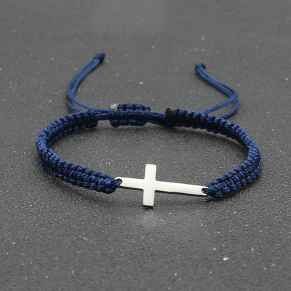 Cross Bracelets Faith Hope Love Cross Bracelet Bulk String Bracelet Religious Gifts Adjustable Friendship Bracelet Jesus Bracelets