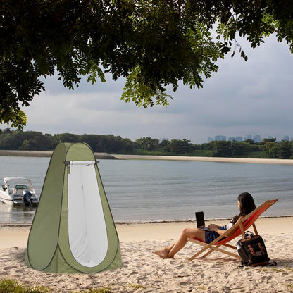 Waterproof Portable Privacy Pop up Tent with Convenient Carrying Bag for Outdoor Camping Fishing Beach Shower Toilet Changing Room