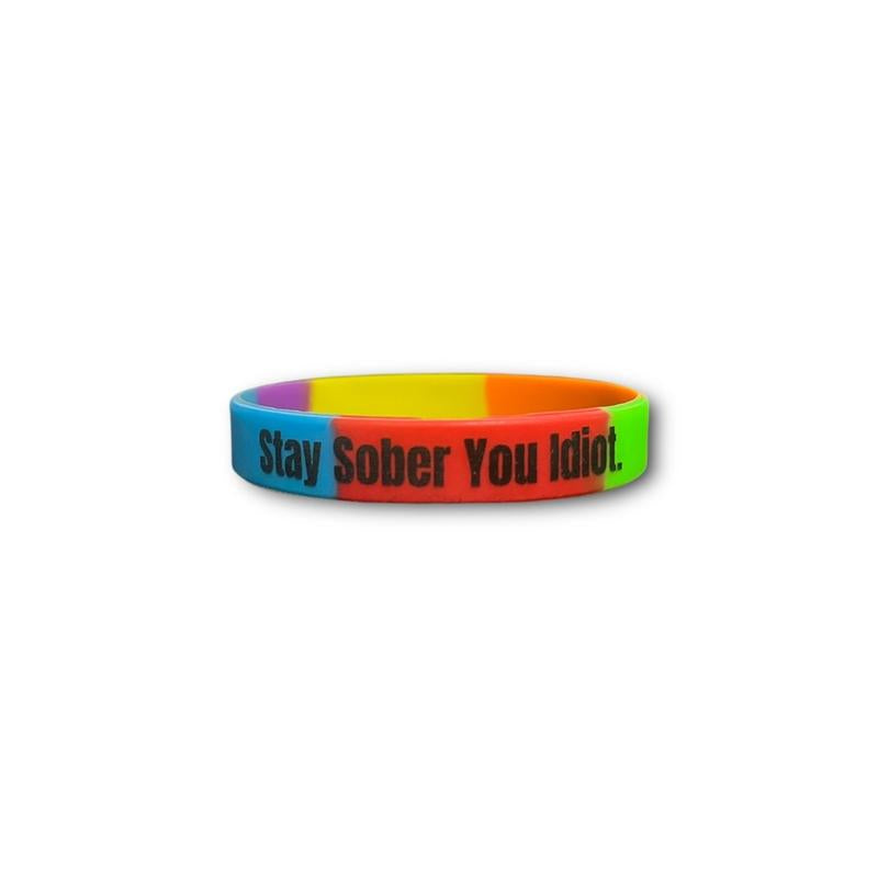 Stay Sober You Idiot. Wristbands Quick Dry Water-Resistant Breathable Comfortable Unisex