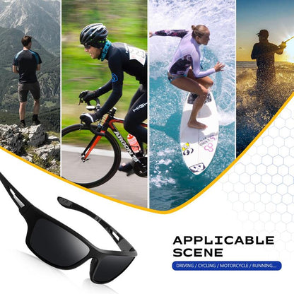 Sports Sunglasses Polarized UV400 Protective Eyewear Glasses Driving and Fishing Winding Goggles UV Protection Travel Accessories for Men Women