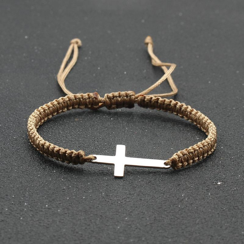 Cross Bracelets Faith Hope Love Cross Bracelet Bulk String Bracelet Religious Gifts Adjustable Friendship Bracelet Jesus Bracelets