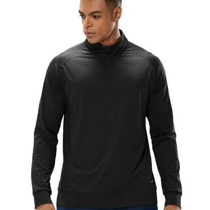 MIER Men'S Quarter Zip Pullover UPF 50+ Long Sleeve Running Athletic Shirts, Breathable, Brushed Back Fleece